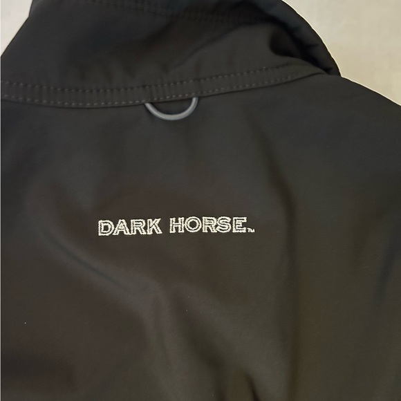 Eddie Bauer black soft shell & inner fleece mens horse jacket Sz-S.  W10 - Picture 6 of 10